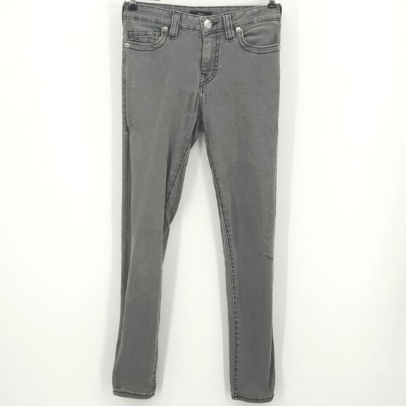 True Religion Halle Mid Rise Super Skinny Jeans Womens Size 27 Retro Y2K Style - Picture 1 of 11